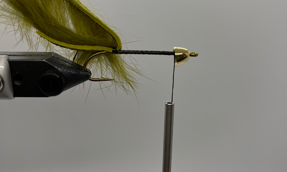 Tying Cone head Zonker leech: Step 5
